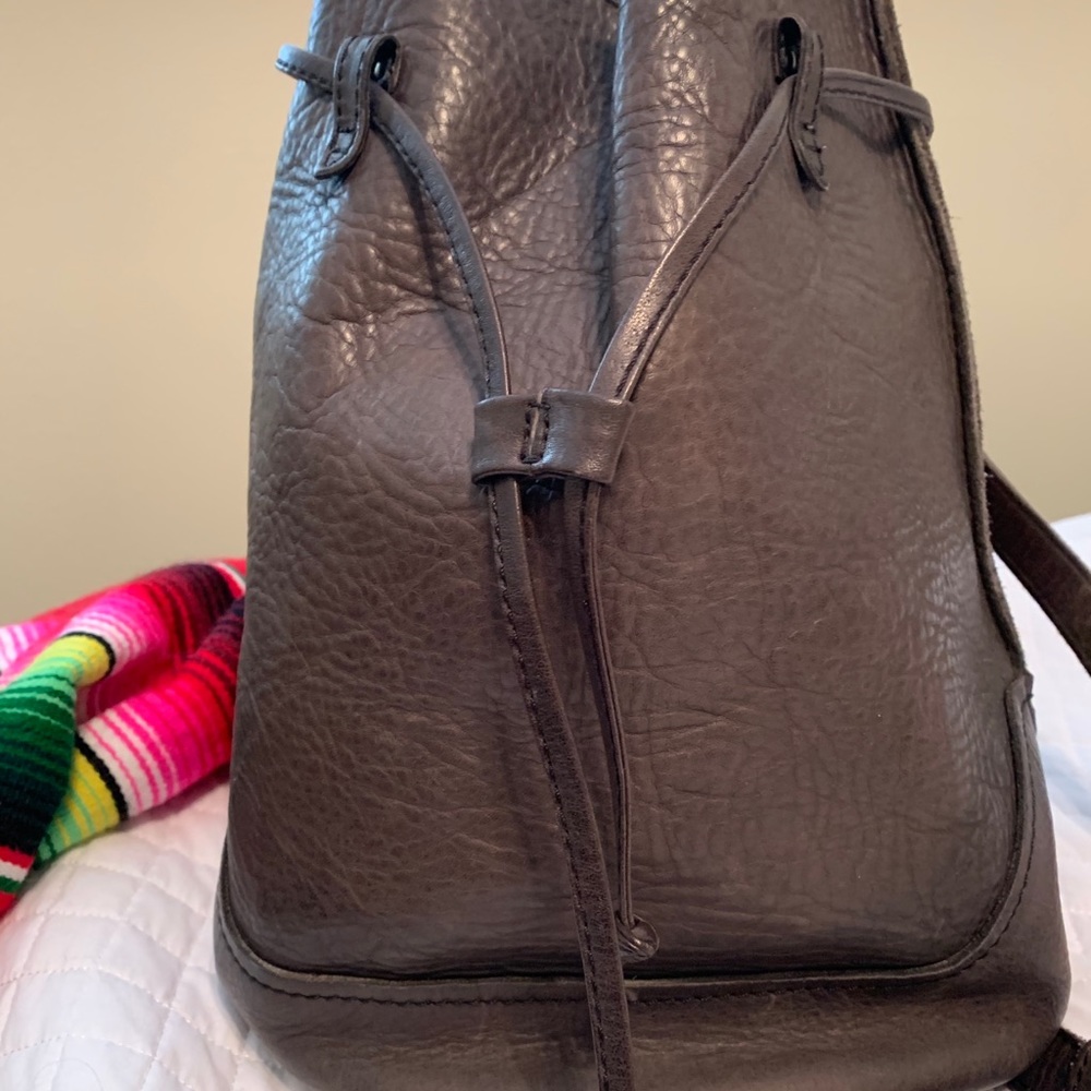 Frye leather bucket bag